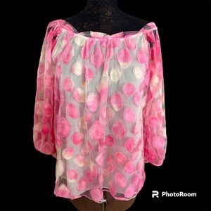 Criselda Lontok pink top Size 8